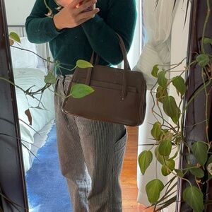 60’s Kadin vintage brown vinyl handbag